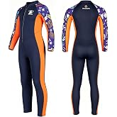 Skyone Kids Wetsuit 2.5mm Neoprene Full Body Wet Suits for Boys Girls Toddler Youth, Thermal One Piece Long Sleeve Swimsuit for Swimming Diving Surfing