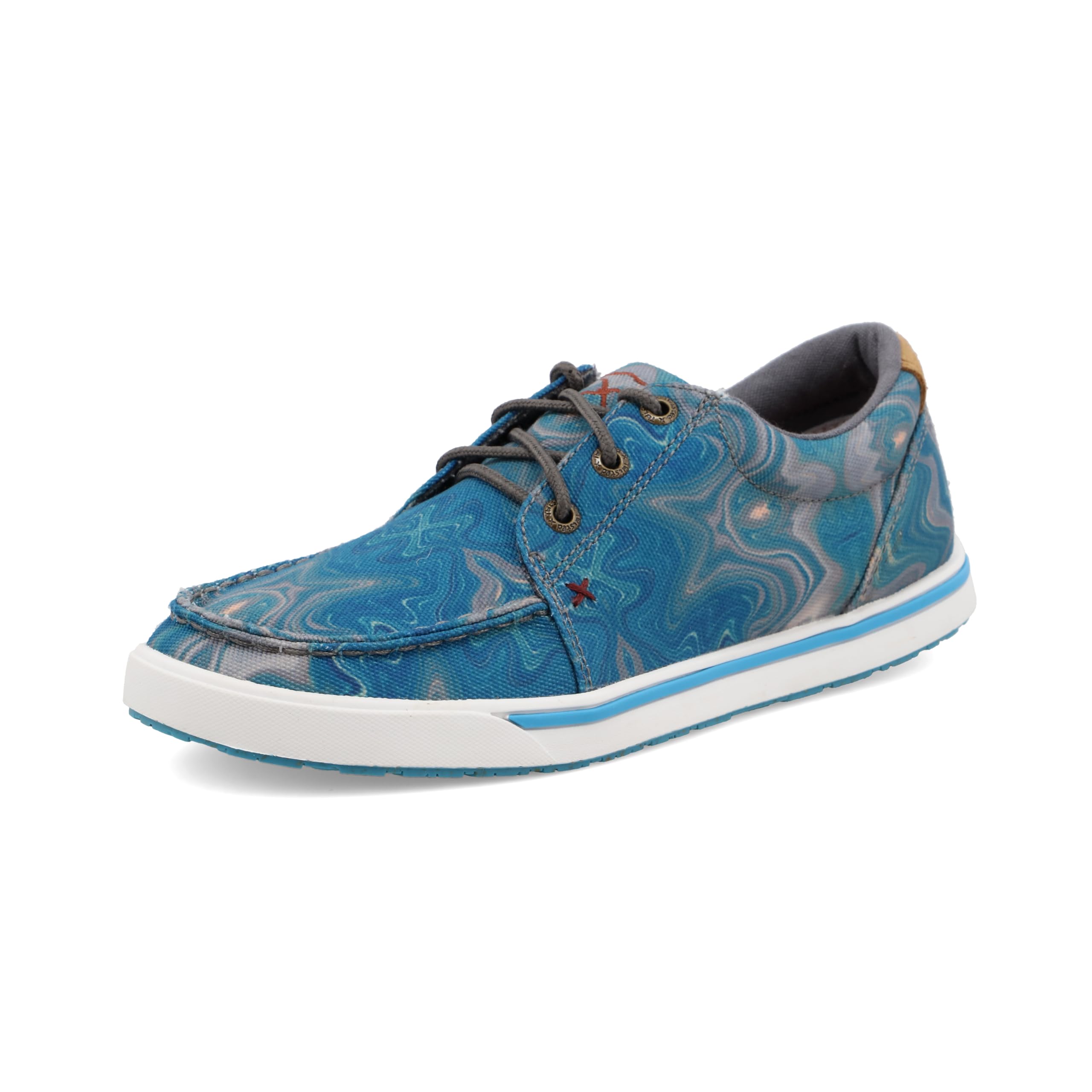 Twisted X Women's Kicks, Moc Toe, Teal Blue Multi, 5.5 M Image