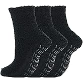 UTTPLL Fuzzy Slipper Socks: Non Slip, Warm, Cozy, Thick, Plush