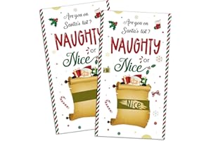 Funrous 50 Pcs Christmas Scratch Off Cards Holiday Party Game Cards Christmas Scratch Games Xmas Raffle Tickets Xmas Holiday Party Supplies Activity for Women and Men