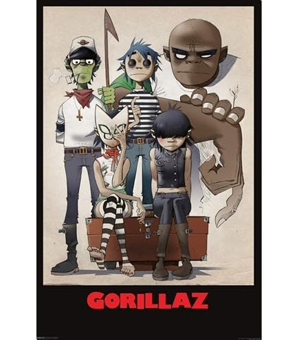 Amazon.com: FGBV Gorillaz G Sides Art Poster Decorative Painting