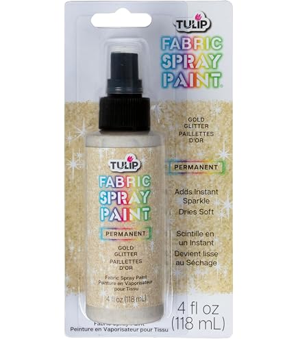 fabric glitter spray for wedding dress Tulip Paint, Permanent on Paint, 4 fl oz Glittering Diamond how to bling up a plain dress