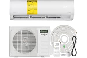 JINJUNYE 18000BTU Mini Split Air Conditioner Ductless Inverter Heat Pump, 208-230V 19SEER2,Min Split AC/Heating System, Energy Saving, Cooler up to 1250 Sq. Ft, Full Set installation Kit