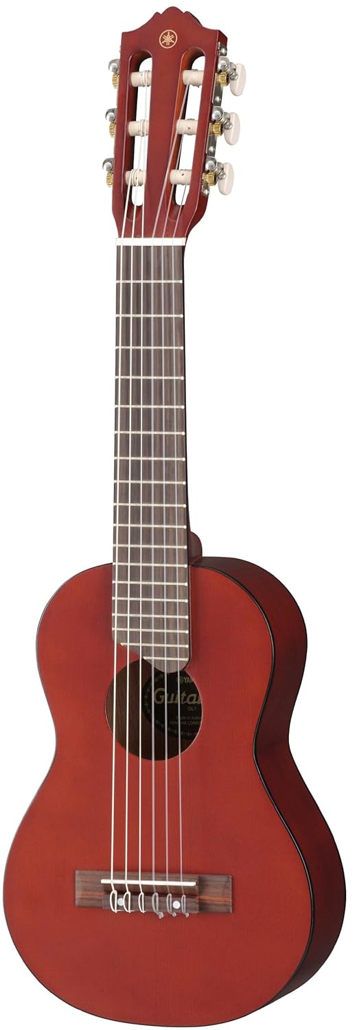 canela 6 cuerdas de nylon guitarra pequeña con funda color persimmon brown  Yamaha GL1 Guitalele escala de 17 pulgadas Mini guitarra de madera con las  dimensiones de un Ukelele Instrumentos de cuerda