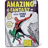 Spider-Man Marvel Amazing Fantasy No. 15 Fleece Throw Blanket | Official Marvel Collectible Blanket | Measures 60 x 45 Inches