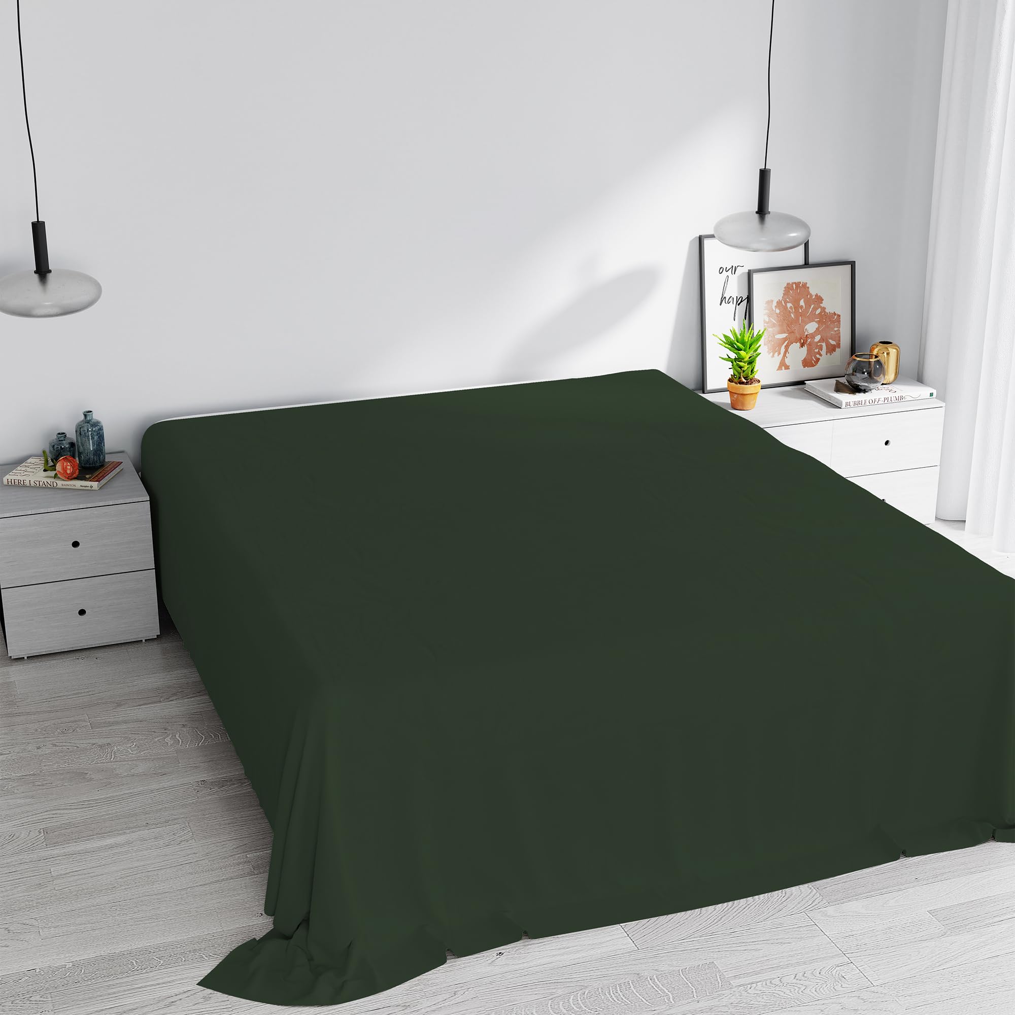 Max Top Sheet, Olive Green, Maxi Double