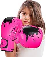 Grosee Kids Boxing Glove 6oz 8oz Pink Youth Training Sparring Kids MMA Gift view 9