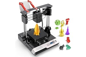 VBXBKC Mini 3D Printer for Beginners, 2024 Upgrade Silent Board 3D Printer with Screen, High Precision FDM Printer Machine for Kids, with Removable Magnetic Build Sheet, Printing Size 100x100x100mm
