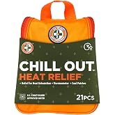 Be Smart Get Prepared Chill Out Heat Relief Kit - 21 Pieces | Designed for Camping, Hiking, Sports, Outdoor &amp; Physical Activities - Compact &amp; Portable