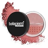 Bellapierre Mineral Blush – Loose Powder Blush, Lightweight Cheek Color, Warm Dewy Finish, Talc-Free, Hypoallergenic & Non-Toxic – 0.3 oz – Desert Rose