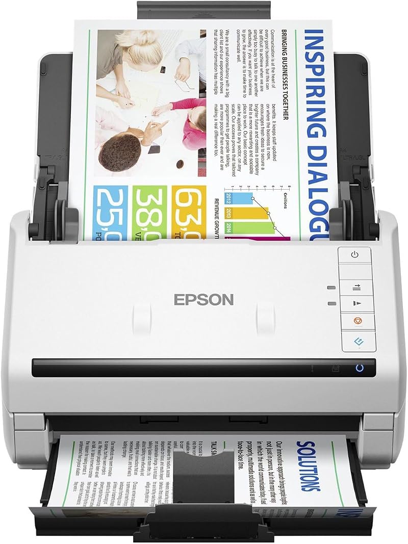 Epson WorkForce DS-770II Document Scanner Duplex 600dpi Business Card Plastic