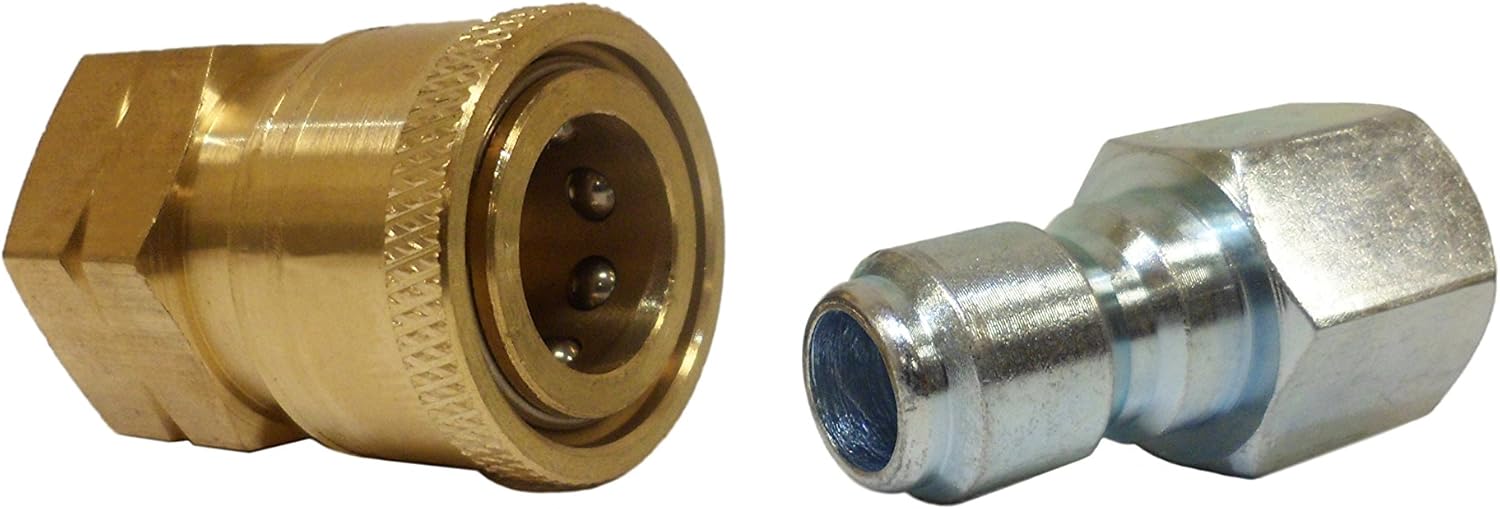 Pressure Washer Quick Disconnect Adapter Set 4000 Psi Rating Universal