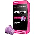 Bestpresso Coffee for Nespresso Original Machine 120 Aluminum pods Certified Genuine Espresso Lungo Blend (High Intensity) Pods Compatible with Nespresso Original 60 Days Satisfaction Guarantee