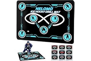 NELOMO Ice Hockey Training Mat Ice Hockey Training Equipment Large Drill Mat 160CM X 120CM Rubber Ice Hockey Training Gadget for Ice Hockey Lovers