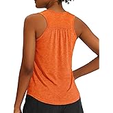 PINSPARK Workout Tank Tops for Women Racerback Loose Fit Yoga Top Sleeveless Gym Shirt Running Athletic Tanks Pack S-3XL
