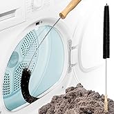 Holikme Dryer Vent Cleaner Kit - Household Cleaning Supplies, Dryer Lint Brush, Refrigerator Long Coil Brush, Flexible Lint R