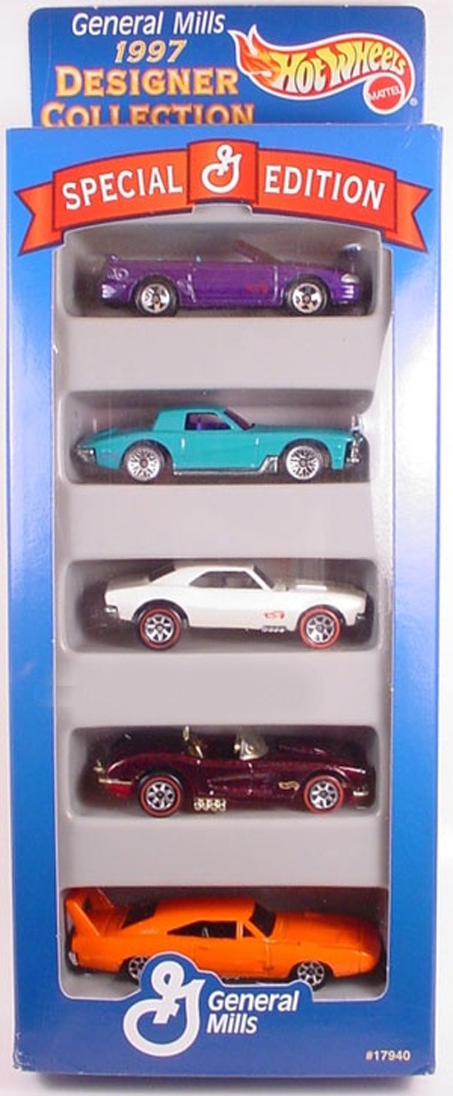 Mattel Hot Wheels General Mills Gift 5-Pack of 5 Collectible 1:64