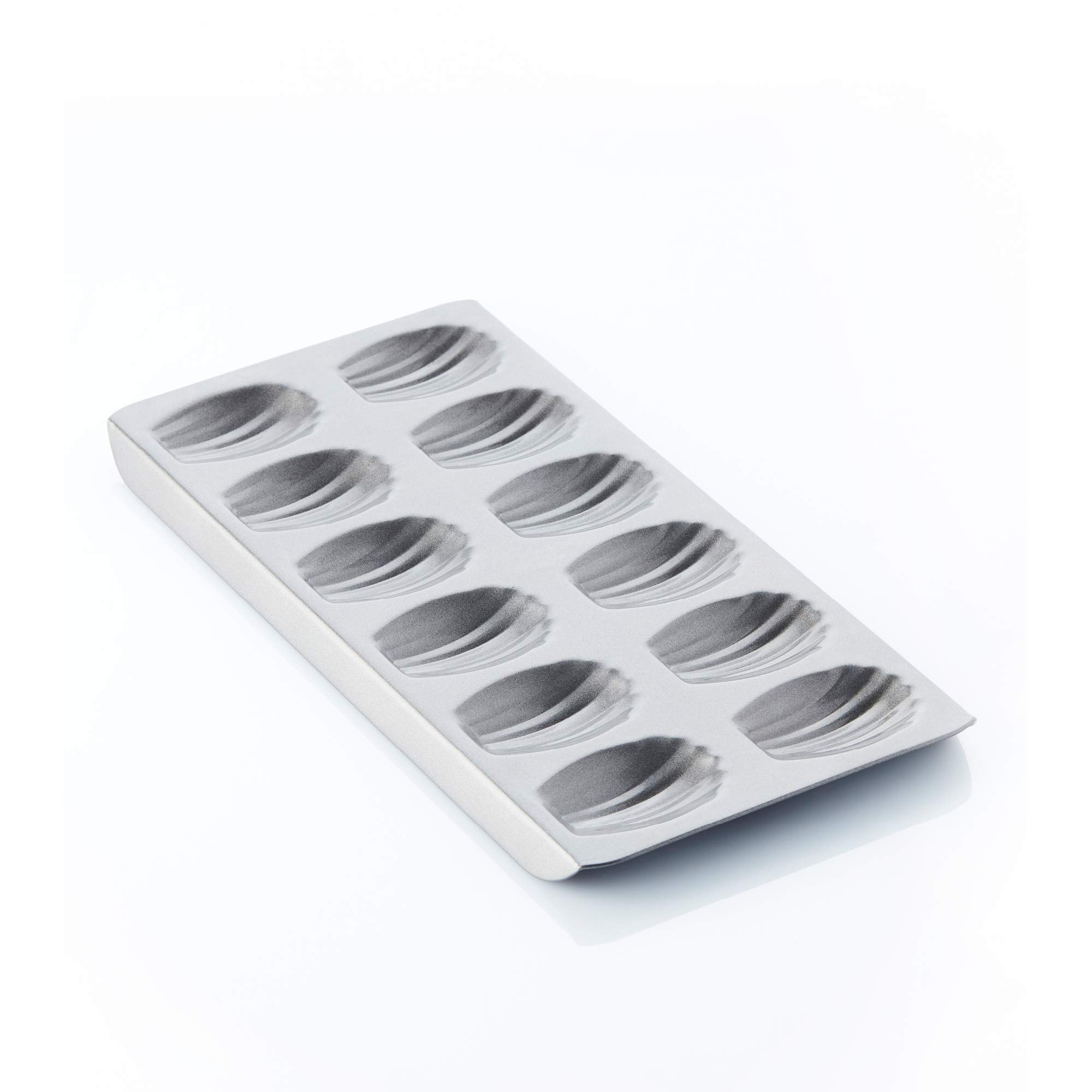 A'Domo Point-Virgule Baking Mold with Non-Stick Coating for 12 Madeleines 40X21X2Cm