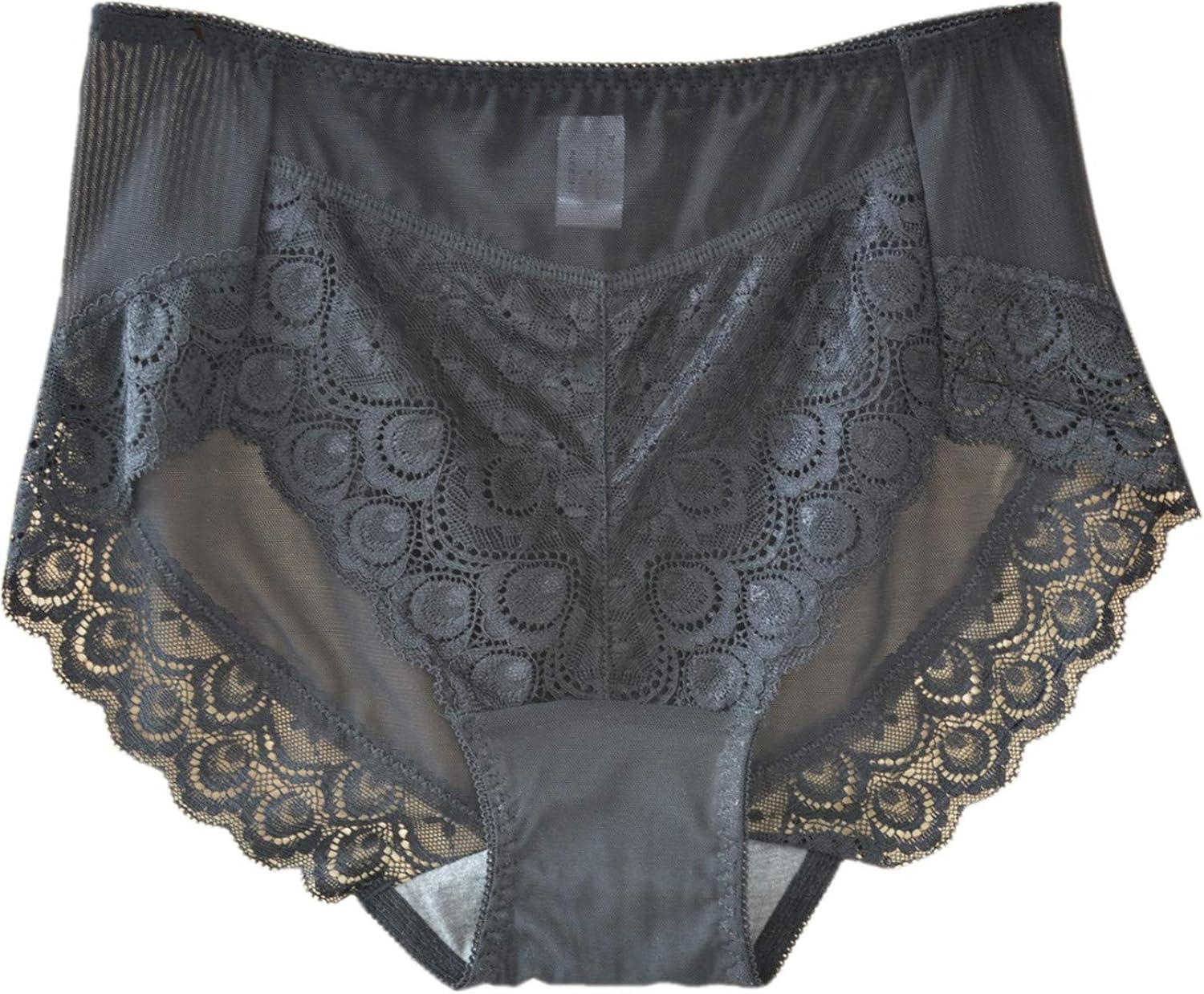 Lasricas Women's Hi Cut Panty Soft Lace Panty Microfiber Full Coverage