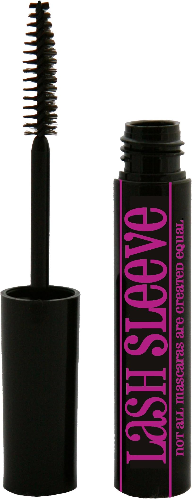 Lash Sleeve Lengthening and Volumizing Mascara, Black - Waterproof, Smudge, Run and Smear Proof.