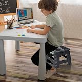 Rainberg Folding Step Stool 9 Inch 250 lbs Capacity Carry Handle Black view 3