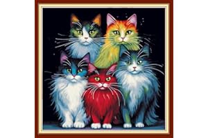 Lovxvouy Cross Stitch Stamped Kits pre-Printed Cross-Stitching 11CT Full Range of Embroidery Starter Kits for Beginners DIY C