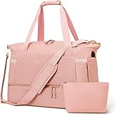 Thematador Weekender Bags for Women Travel - Durable Water-Resistant Nylon, Travel Bags for Women, Gym Duffel Bag with Shoe C