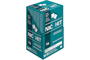 Nic-Hit Nicotine Gum 2mg – Menthol Flavor – Quit Smoking Aid for Light to Moderate Smokers – Helps Relieve Cravings & Withdra