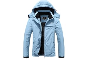 OTU Women's Waterproof Ski Jacket Snowboarding Windbreaker Warm Winter Hooded Mountain Snow Coat