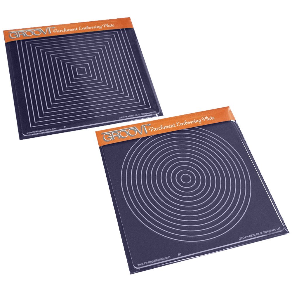 Basic Shapes: Circle & Square Groovi Plates (Set of 2)