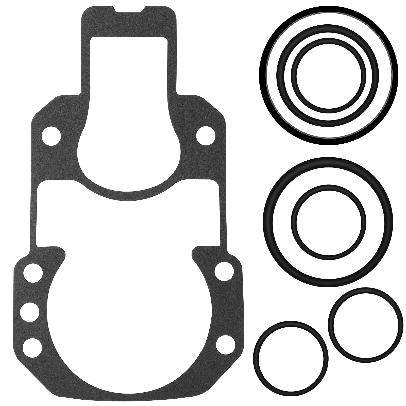 QAZAKY Sterndrive Outdrive Mounting Gasket Kit Set for Mercury Mercruiser 27-94996Q2 27-94996T2 Outdrive Boat Alpha I R MR One Gen II Drive Rep Sierra 18-2619-1 18-2743