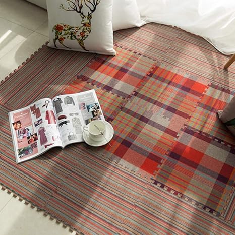 Amazon ジョイントマット パズルマット 縞模様 ヨガマット 大判 吸着 トレーニング 滑らない 防音 洗える ベビーや子供の部屋 撥水 低反発 床暖房対応 寝室 和室 洋室 赤ちゃん 10枚入り 4畳 グレー 31 31cm 玄関マット オンライン通販