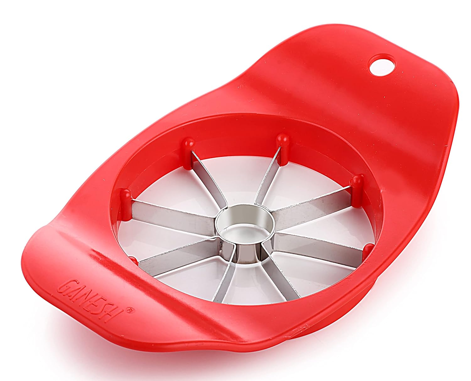 Buy Ganesh Plastic, Stainless Steel Apple Cutter , Red Online at Low