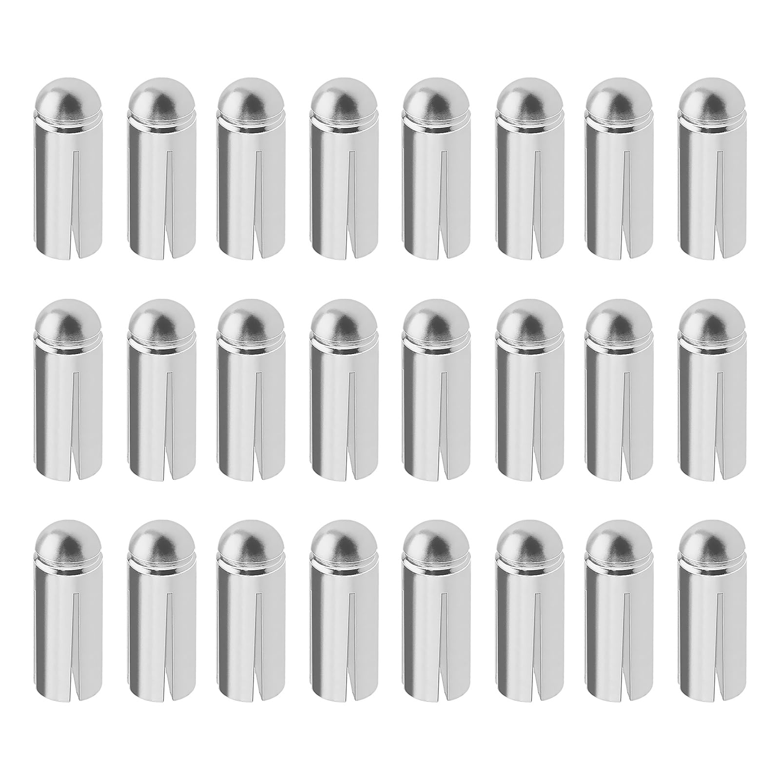 ECSiNG 24Pcs 90 Degrees Dart Wing Protector Aluminium Alloy Dart Flight Protector Professional Competition Dart Accessories 3mmx8.5mm Silver