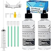 Printhead Cleaning Kit 200ML, Printer Head Cleaning Solution for Epson Ecotank HP Canon Brother Inkjet Printers, High Efficie