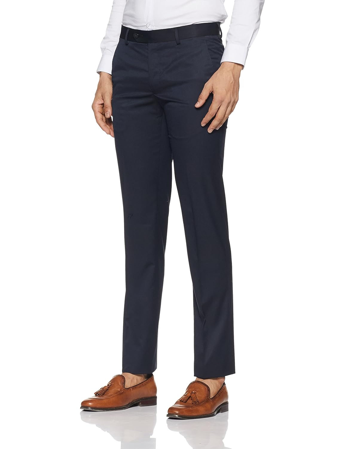 van heusen men's slim fit formal trousers