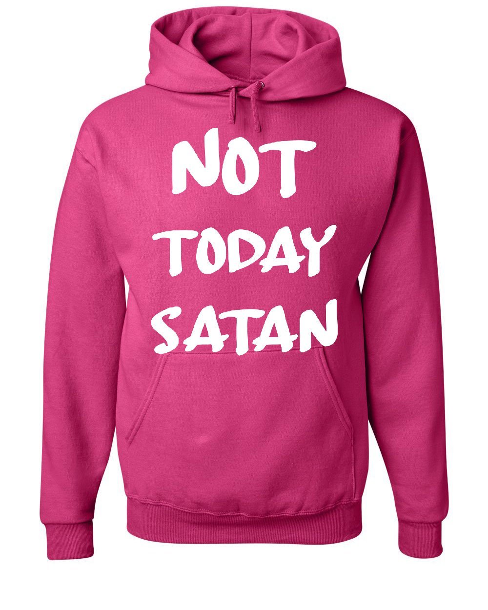 Not Today Satan Hoodie Religious Funny Jesus Religion Faith