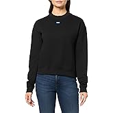 HUGO Women's Small Logo Long Sleeve Crew Neck Sweatshirt