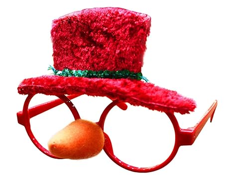 THEE Weihnachtsbrille Weihnachten Party Brille Requisiten Dekoration Spielzeug Zubehör