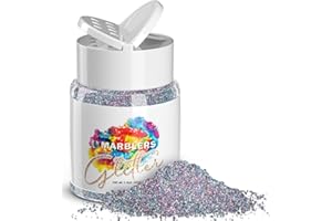 MARBLERS Holographic Glitter [Holo Fairy Powder] 1.5oz (42g) | Fine | Non-Toxic, Vegan, Cruelty-Free | Face, Body, Eyeshadow, Hair, Festival, Party Makeup | Nail Art, Polish | Resin, Tumbler, Candle