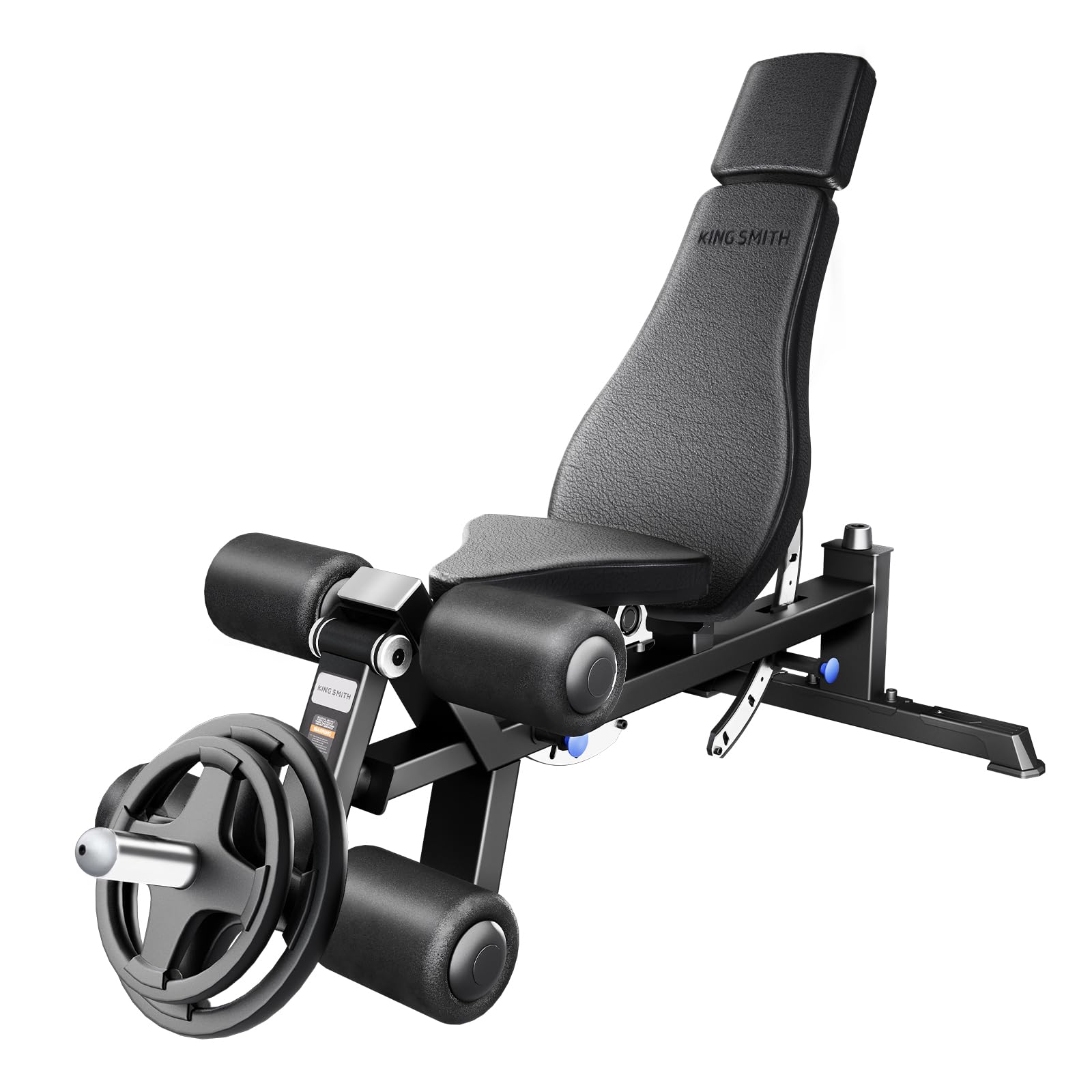 KINGSMITH Adjustable Weight Bench with Leg Extension, Flat Incline