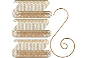 CUALFEC Christmas Ornaments Hooks Christmas Tree Hanger Great for Christmas Tree Decoration - 120 /Gold