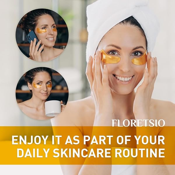 UNDER EYE PATCHES FOR DARK CIRCLES – 24K GOLD COLLAGEN COOLING GEL EYE MASK WITH RETINOL & HYALURONIC ACID, JET LAG SUPPORT, REDUCES PUFFY EYES & FINE LINES DELAYS AGING TREATMENT WOMEN/MEN(30 PAIRS)