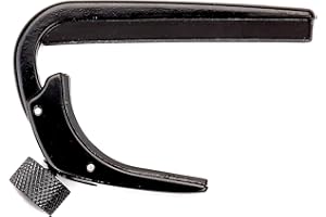 D'Addario Guitar Capo for Classical Guitars - NS Capo - Adjustable Tension - Guitar Accessories - Works for 6 String Classical Guitars - Classical Guitar - Black