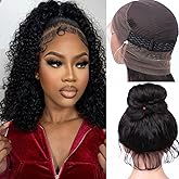 Ebarly Hidden Strap Water Wave 360 Wigs Human Hair Pre Plucked 220 Density Drawstring Wig Human Hair Wet and Wavy HD Full Lac
