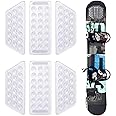 PEUTIER 2Sets of 6pcs Stomp Pad, Clear Anti-Skidding Snowboard Stomp Pads Skis Board Grip Pad Mat for Snowboarding Snow Board Accessories