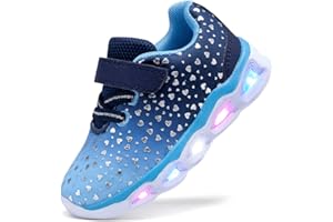 SINOSKY Toddler Girls Led Shoes Kids Light Up Sneakers