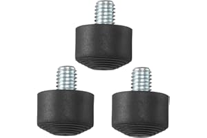 PATIKIL Rubber Foot Spike, Universal Anti-Slip 3/8 Inch Thread Rubber Tripod Foot Spikes for Monopod Legs Pad Replacement Par
