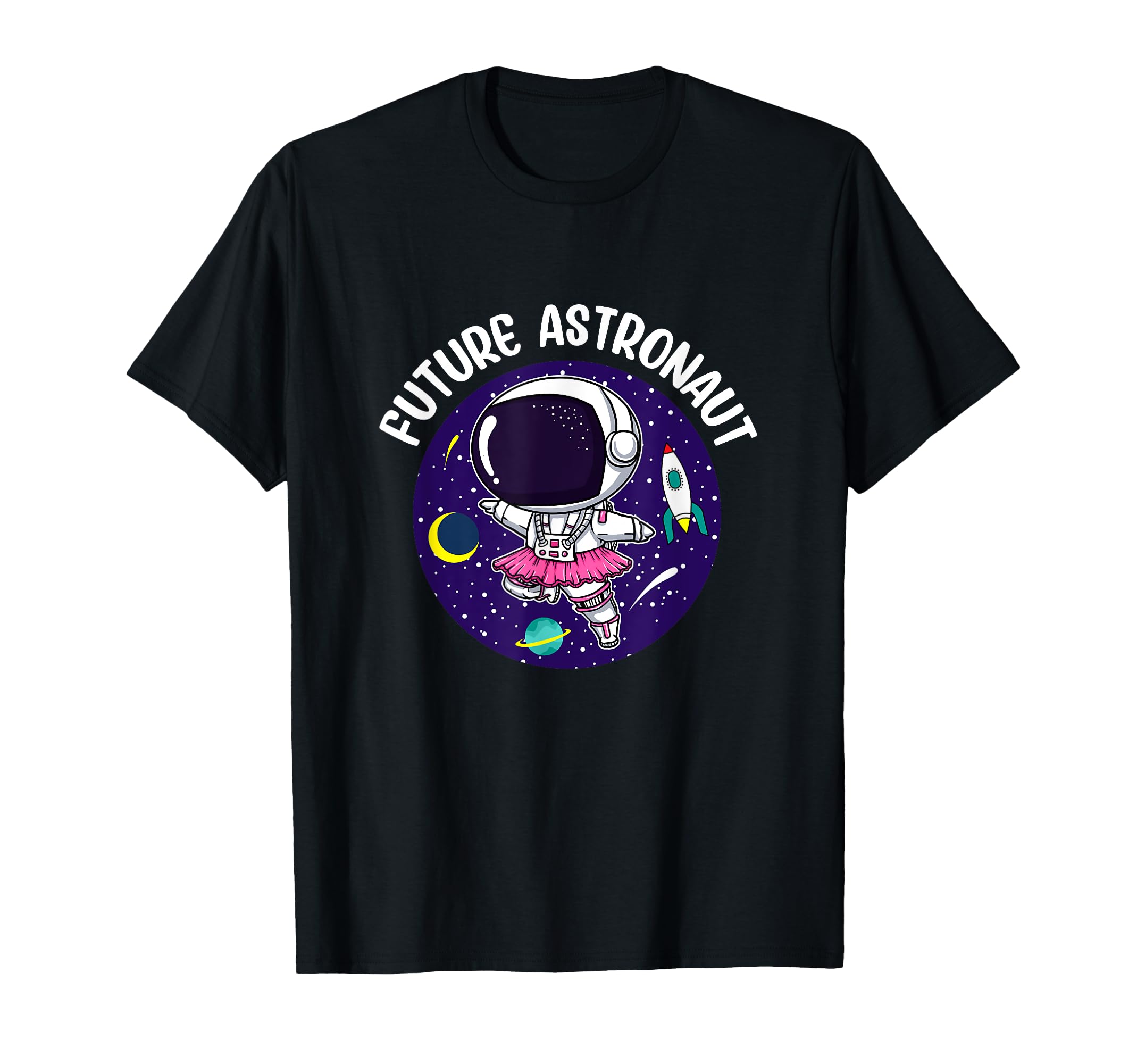Space Gift for Girls - STEM Female Astronaut T-Shirt