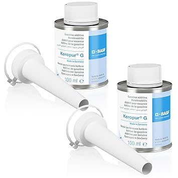 KEROPUR G von BASF Benzinadditiv Benzinzusatz Kraftstoffadditiv, Made in Germany, 2X 100ml
